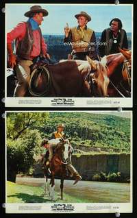 p554 WAR WAGON 2 color vintage movie 8x10 stills '67 John Wayne