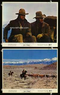p560 WILL PENNY 2 color vintage movie 8x10 stills '68 Charlton Heston