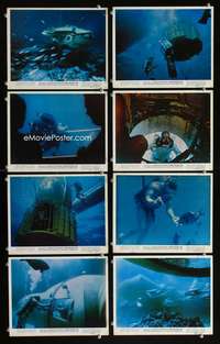 p176 WORLD WITHOUT SUN 8 color vintage movie 8x10 stills '65 Cousteau