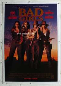 s041 BAD GIRLS linen advance one-sheet movie poster '94 Drew Barrymore