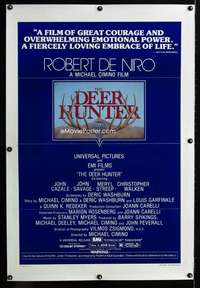 s104 DEER HUNTER linen one-sheet movie poster '78 Robert De Niro, Mantel art