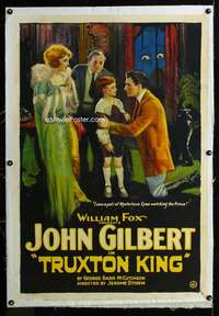 s346 TRUXTON KING linen one-sheet movie poster '23 excellent stone litho!