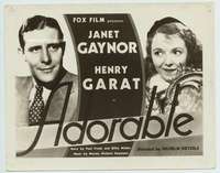 t029 ADORABLE vintage 8x10 movie still '33 Janet Gaynor, Henry Garat