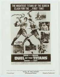 t114 DUEL OF THE TITANS vintage 8x10 movie still '63 Hercules vs. Tarzan!