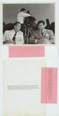 t019 STRANGE CARGO candid vintage 8x10 movie still '40 Clark Gable & Borzage