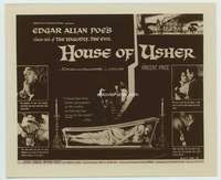 t127 HOUSE OF USHER vintage 8x10 movie still '60 Vincent Price, E.A. Poe