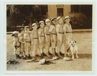 t010 OUR GANG candid vintage 8x10 movie still '30s baseball team!