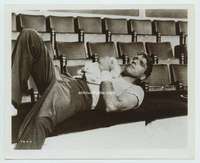 t022 TRAPEZE candid vintage 8x10 movie still '56 Burt Lancaster resting!