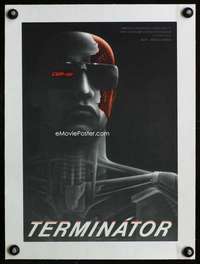 w118 TERMINATOR linen Czech movie poster '90 best cyborg image!