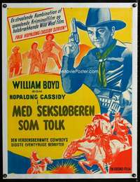 w303 MED SEKSLOBEREN SOM TOLK linen Danish movie poster c40s Hoppy!