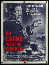 w262 CAINE MUTINY linen German movie poster R60 Humphrey Bogart
