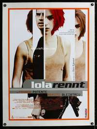 w292 RUN LOLA RUN linen German movie poster '98 sexy Franka Potente!