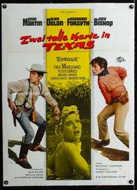 w277 TEXAS ACROSS THE RIVER linen German movie poster '66 Dean Martin