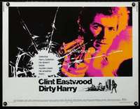 w004 DIRTY HARRY 1/2sh movie poster '71 Clint Eastwood classic!