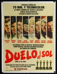 w227 DUEL IN THE SUN linen Mexican poster movie poster R50s Peck
