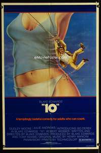 y999 '10' border style one-sheet movie poster '79 Dudley Moore, sexy Bo Derek!