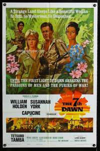 y992 7th DAWN one-sheet movie poster '64 William Holden, Susannah York