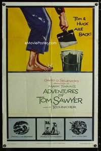 y986 ADVENTURES OF TOM SAWYER style B one-sheet movie poster R58 Mark Twain