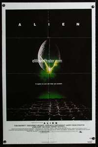 y982 ALIEN int'l one-sheet movie poster '79 Ridley Scott sci-fi classic!