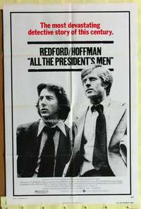 y979 ALL THE PRESIDENT'S MEN one-sheet movie poster '76 Hoffman, Redford