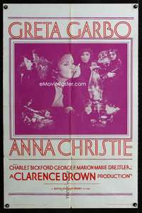 y971 ANNA CHRISTIE one-sheet movie poster R62 Greta Garbo, Bickford