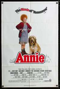 y969 ANNIE one-sheet movie poster '82 Aileen Quinn from comic strip!