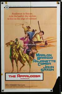 y965 APPALOOSA one-sheet movie poster '66 Marlon Brando, Anjanette Comer
