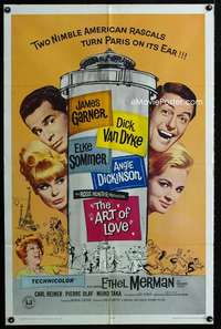 y962 ART OF LOVE one-sheet movie poster '65 Dick Van Dyke, Elke Sommer