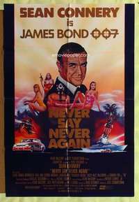 y438 NEVER SAY NEVER AGAIN int'l 1sh movie poster '83 Connery as Bond