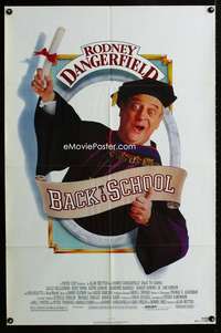 y951 BACK TO SCHOOL one-sheet movie poster '86 Dangerfield, Downey Jr