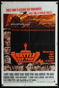 y939 BATTLE OF THE BULGE one-sheet movie poster '66 Fonda, Thurston art!