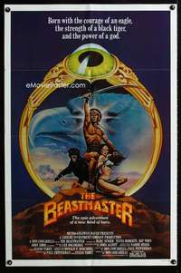 y936 BEASTMASTER deluxe heavy stock one-sheet movie poster '82 Marc Singer