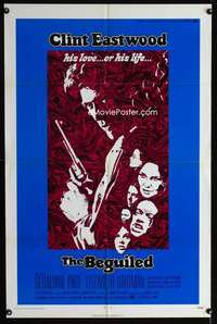 y931 BEGUILED one-sheet movie poster '71 Clint Eastwood, Geraldine Page