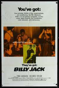 y904 BILLY JACK one-sheet movie poster '71 Tom Laughlin, Delores Taylor