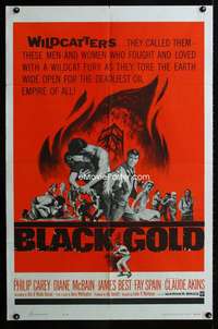y897 BLACK GOLD one-sheet movie poster '62 Philip Carey, Diane McBain