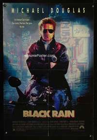 y894 BLACK RAIN one-sheet movie poster '89 Ridley Scott, Michael Douglas