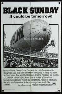 y890 BLACK SUNDAY one-sheet movie poster '77 John Frankenheimer