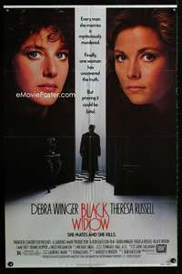 y887 BLACK WIDOW one-sheet movie poster '87 Debra Winger, Theresa Russell