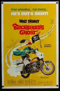 y886 BLACKBEARD'S GHOST one-sheet movie poster R76 Walt Disney, Ustinov