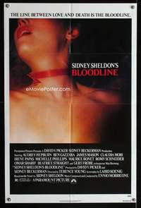 y869 BLOODLINE one-sheet movie poster '79 from Sidney Sheldon novel!