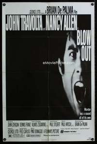 y867 BLOW OUT one-sheet movie poster '81 John Travolta, Brian De Palma