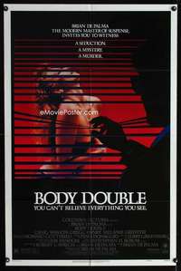 y864 BODY DOUBLE one-sheet movie poster '84 De Palma, Melanie Griffith