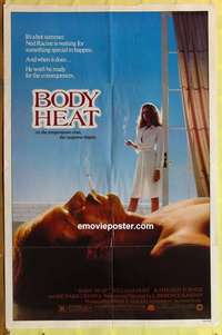 y863 BODY HEAT one-sheet movie poster '81 William Hurt, Kathleen Turner