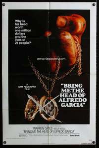 y840 BRING ME THE HEAD OF ALFREDO GARCIA one-sheet movie poster '74 Oates