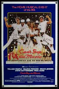 y822 CAN'T STOP THE MUSIC one-sheet movie poster '80 The Village People!
