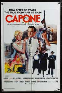 y821 CAPONE one-sheet movie poster '75 Ben Gazzara, Harry Guardino