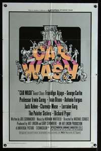 y820 CAR WASH one-sheet movie poster '76 George Carlin, Drew Struzan art!