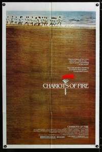 y809 CHARIOTS OF FIRE one-sheet movie poster '81 English, Olympic running!