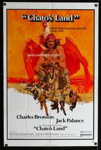 y806 CHATO'S LAND one-sheet movie poster '72 Charles Bronson, Jack Palance