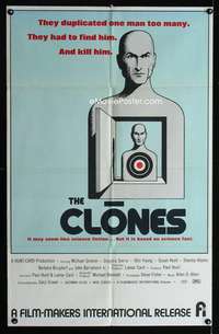 y794 CLONES one-sheet movie poster '73 Michael Greene, Gregory Sierra